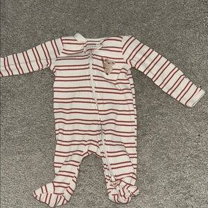 Striped Red and White Kids One Piece